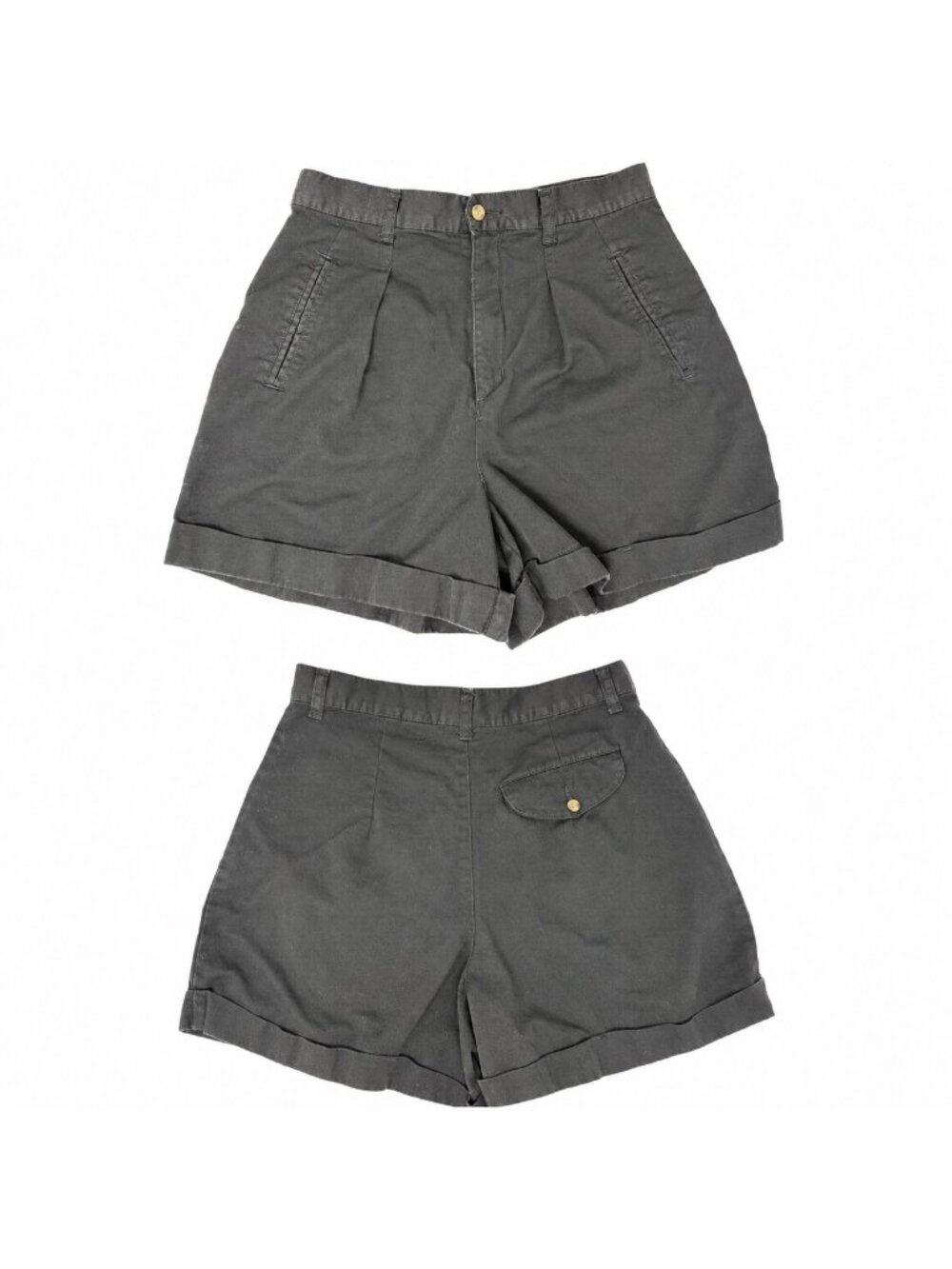 Vintage 90s Bareback High-Rise Pleated Shorts